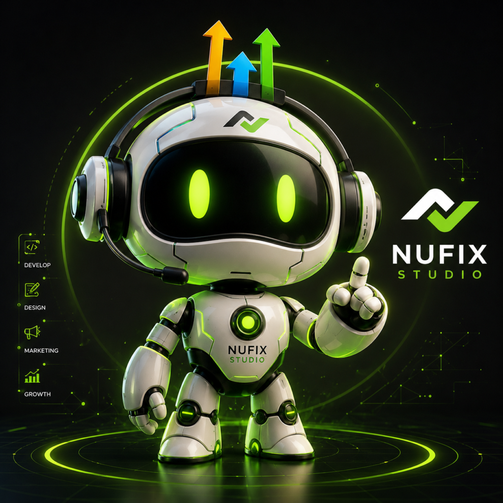AI automation services by Nufix Studio: n8n, Make and Zapier workflow automation
