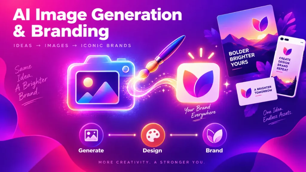 AI image generation and branding automation