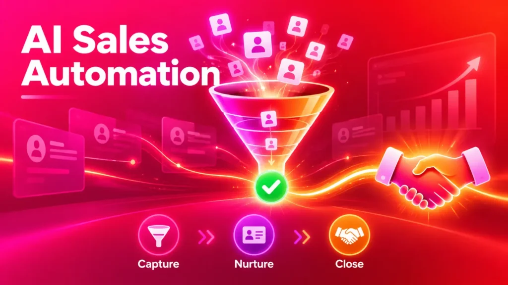 AI sales automation funnel: capture, nurture and close