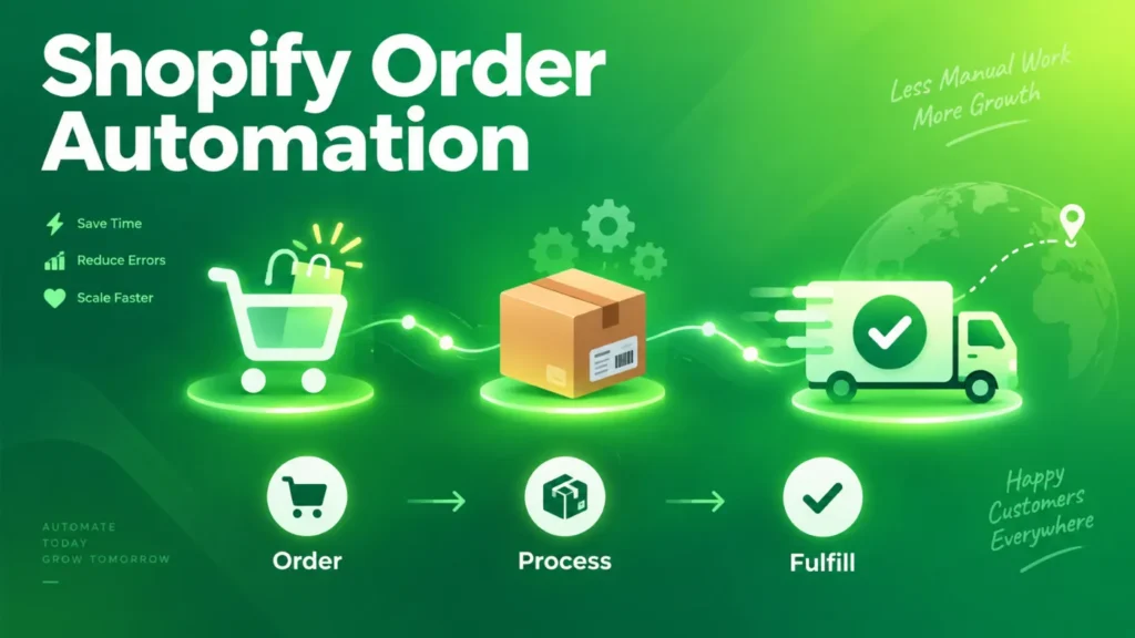 Shopify order automation from order to fulfilment