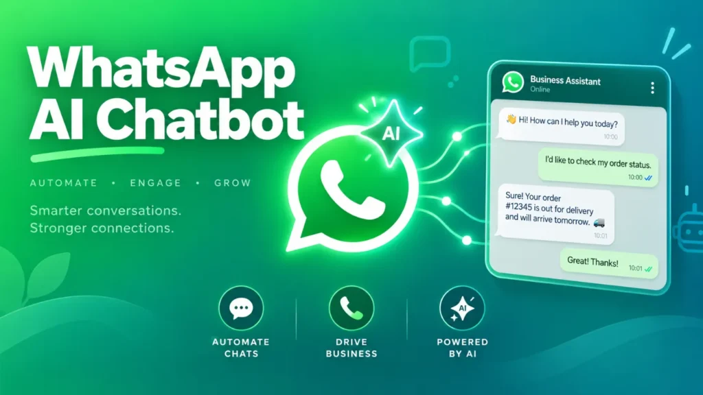 WhatsApp AI chatbot automation by Nufix Studio